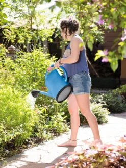 French Blue Watering Can 17 French Blue Watering Can -The Garden Works Shop 06341 1341 tif