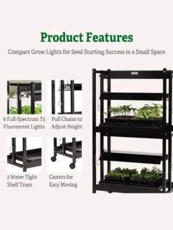 Compact 2-Tier SunLite® Garden -The Garden Works Shop 39 414 4