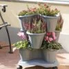 Trifoglio 3-Tier Planter On Wheels -The Garden Works Shop 3 4 crop 8613625 01V trifoglio 3 tier planter on wheels