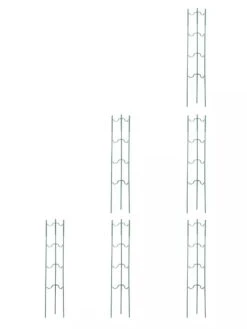 Stacking Tomato Ladders, Set Of 6 -The Garden Works Shop 40309 Grn stacking tomato ladders set of 6 green tif
