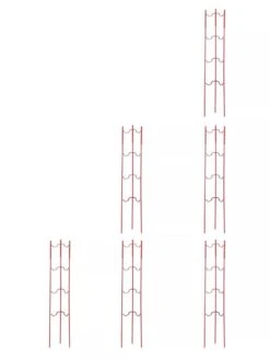 Stacking Tomato Ladders, Set Of 6 -The Garden Works Shop 40309 Red stacking tomato ladders set of 6 red tif