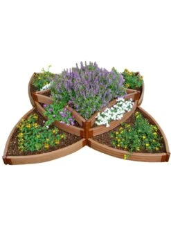 Classic Sienna Versailles Sunburst Raised Garden Bed With 2" Boards -The Garden Works Shop 8588252 07v