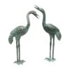 Bronze Crane Statues, Small 2 Bronze Crane Statues, Small -The Garden Works Shop 8589917 001v