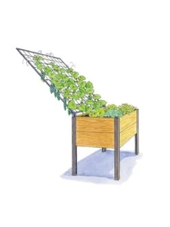Space-Maker Pivoting Trellis, 4' -The Garden Works Shop 8590247 SMTrellis 4ft tif