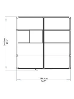 Canopia® By Palram Glory™ Greenhouse, 8' -The Garden Works Shop 8591547 14v