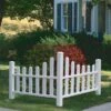 Country Corner Vinyl Picket Fence -The Garden Works Shop 8593637 01v country corner vinyl picket fence new england white