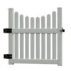 Cottage Vinyl Picket Gate -The Garden Works Shop 8593654 01v cottage vinyl picket gate new england white