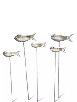 Fish Out Of Water Garden Stakes, Set Of 5 -The Garden Works Shop 8593672 0067 tif
