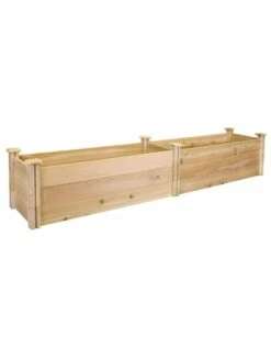 Premium Cedar Raised Garden Bed, 16" X 96" -The Garden Works Shop 8593824 01V greenes premium cedar raised garden bed
