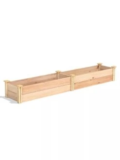 Premium Cedar Raised Garden Bed, 16" X 96" -The Garden Works Shop 8593873 03V