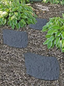 Recycled Rubber Flagstone Stepping Stone 22 Recycled Rubber Flagstone Stepping Stone -The Garden Works Shop 8594282 001V tif