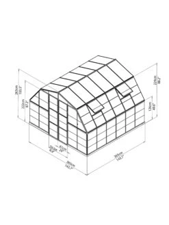 Canopia® By Palram Americana™ Greenhouse, 12' X 12' -The Garden Works Shop 8595693 15v
