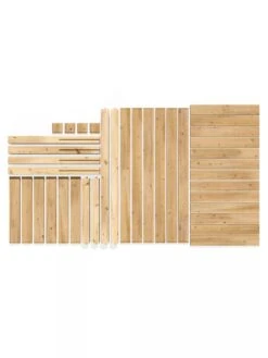 Elevated Cedar Garden Bed, 2' X 4' X 31" -The Garden Works Shop 8596147 07V 3 4