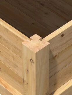 Elevated Cedar Garden Bed, 2' X 4' X 31" -The Garden Works Shop 8596147 08V tif