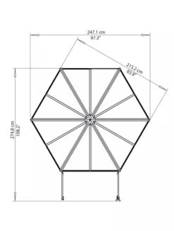 Canopia® By Palram Oasis Hexagon Greenhouse -The Garden Works Shop 8596238 005V tif