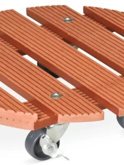 Round Waterproof Planter Caddy, 11-1/2" -The Garden Works Shop 8596658 001V tif