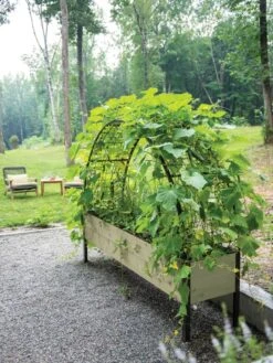 Eco-Stained Elevated Planter Box, 2'x8' -The Garden Works Shop 8596760 0046 tif 1