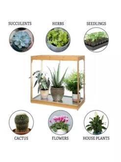 Medium Bamboo LED Grow Light Garden -The Garden Works Shop 8597883 3