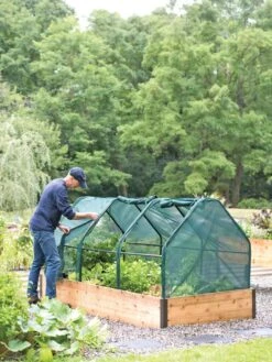 3-Season Plant Protection Tent, 4' X 8' -The Garden Works Shop 8598282 0101 tif