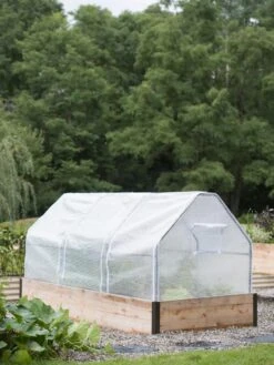 3-Season Plant Protection Tent, 4' X 8' -The Garden Works Shop 8598282 0234 tif