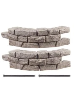 Rock Lock Interlocking Garden System, Curved Sets -The Garden Works Shop 8598737 01V 3 4