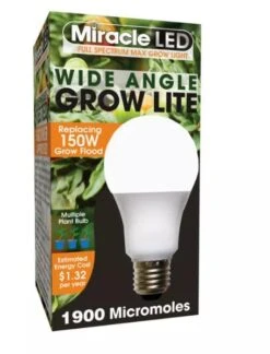 Miracle LED Corded 4-Socket Grow Light Kit With Bulbs, Full Spectrum And Red -The Garden Works Shop 8599032 02V tif