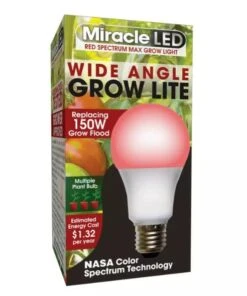 Miracle LED Corded 4-Socket Grow Light Kit With Bulbs, Full Spectrum And Red -The Garden Works Shop 8599032 03V tif
