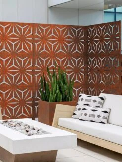 Veradek 3-Panel Privacy Screen Set, Star 12 Veradek 3-Panel Privacy Screen Set, Star -The Garden Works Shop 8599205 06V tif