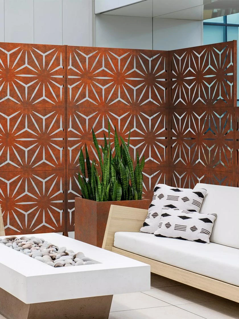 Veradek 3-Panel Privacy Screen Set, Star 7 Veradek 3-Panel Privacy Screen Set, Star - Image 5