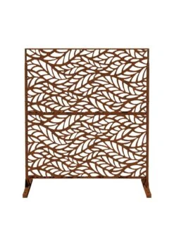 Veradek 2-Panel Privacy Screen Set, Flowleaf -The Garden Works Shop 8599212 13V tif