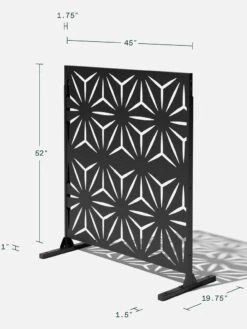 Veradek 2-Panel Privacy Screen Set, Star -The Garden Works Shop 8599214 11v