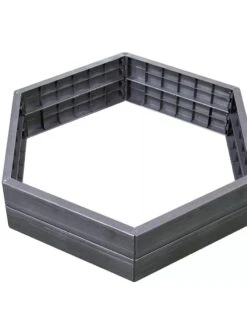Exaco Hexagonal Raised Garden Bed Planter -The Garden Works Shop 8599285 04V tif