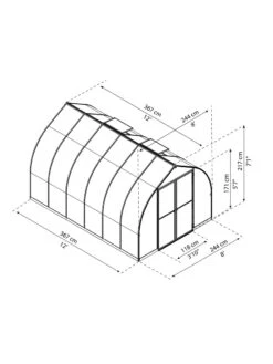 Canopia® By Palram Bella™ Greenhouse, 8' -The Garden Works Shop 8599338 04v