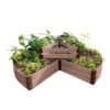 Classic Sienna Circle Keyhole Garden With 2" Boards -The Garden Works Shop 8599402 03v classic sienna circle keyhole garden 2 inch
