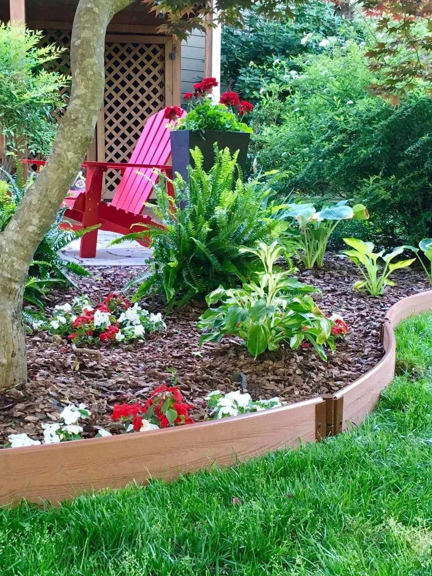 Curved Composite Landscape Edging Kit With 1" Boards 3 Curved Composite Landscape Edging Kit With 1" Boards