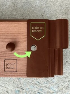 Classic Sienna Circle Keyhole Garden With 2" Boards -The Garden Works Shop 8599444 03v