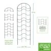 Achla Designs Waves Trellis Extension Piece -The Garden Works Shop 8599492 01V tif
