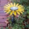 Desert Steel Daisy Solar Light -The Garden Works Shop 8599556 03V tif