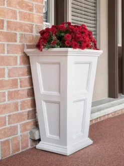 Fairfield Self-Watering Tall Patio Planters, 34” -The Garden Works Shop 8600109 02V tif
