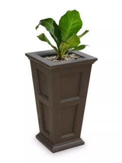 Fairfield Self-Watering Tall Patio Planters, 34” -The Garden Works Shop 8600109 06V tif