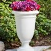 Ellington Self-Watering Urn Planter, 24" -The Garden Works Shop 8600110 12V tif