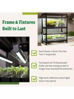 Stack-n-Grow Lights - 2-Tier System -The Garden Works Shop 8608905 7
