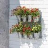 8 Pot Metal Wall Planter -The Garden Works Shop 8609089 5656 tif