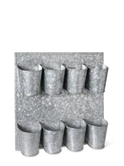 8 Pot Metal Wall Planter -The Garden Works Shop 8609089 9665 tif