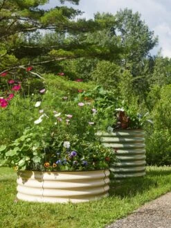 Birdies™ Round Metal Raised Bed, Tall 11 Birdies™ Round Metal Raised Bed, Tall -The Garden Works Shop 8609150 6524 tif 1