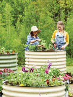 Birdies™ Round Metal Raised Bed, Tall 12 Birdies™ Round Metal Raised Bed, Tall -The Garden Works Shop 8609152 7563 tif