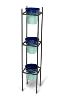 Steel Vertical Plant Stand With Metal Pots 7 Steel Vertical Plant Stand With Metal Pots -The Garden Works Shop 8609183 4965 tif