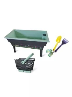 Calipso 3-in-1 Kids Gardening Self-Watering Planter Kit -The Garden Works Shop 8609217 18V calipso 3 in 1 kids gardening self watering planter kit green