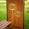Queen Anne's Lace Corten Steel Screen -The Garden Works Shop 8609526 0515 tif