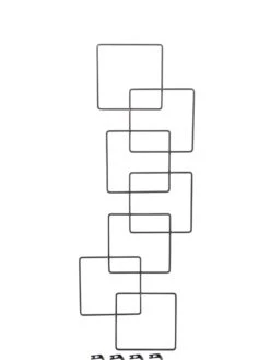 Building Blocks Wall Trellis, 45" -The Garden Works Shop 8610183 3933 tif